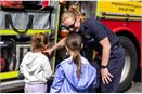 Residents have the chance to engage with firefighters as part of a Safer Streets 'Get Involved' safety action day in Top Valley