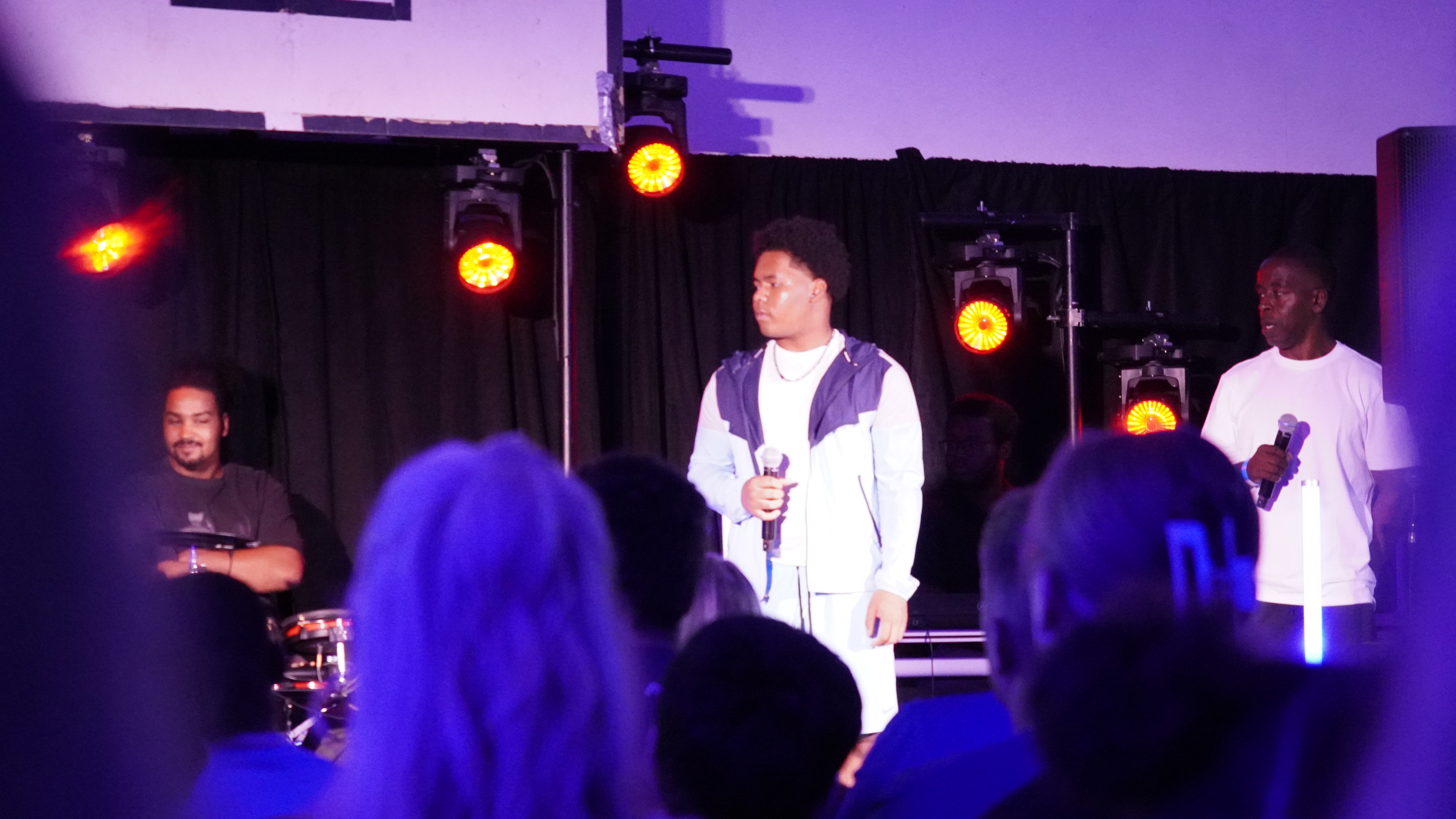 Young person singing