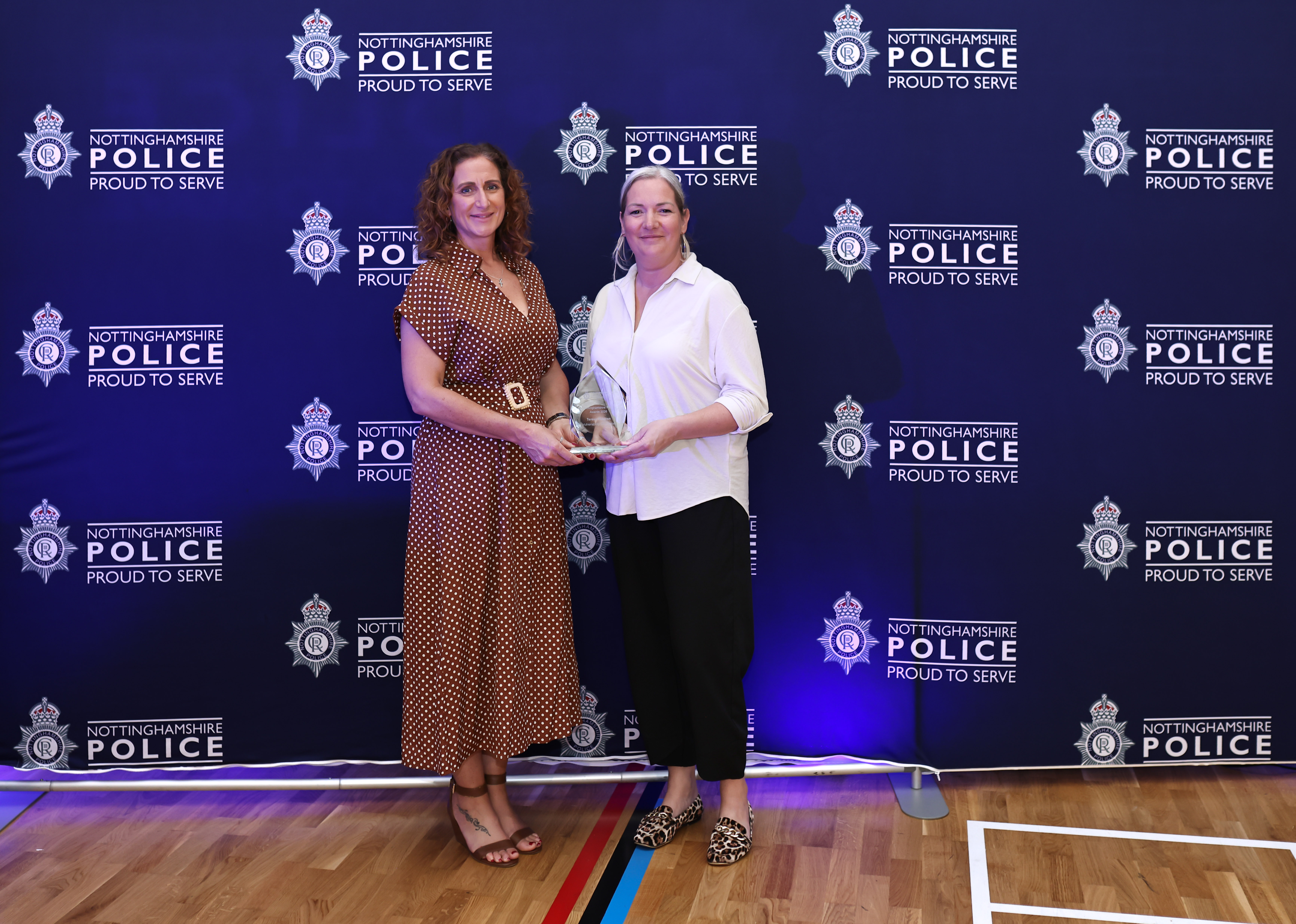 Teresa's award was collected by Deborah Lush and Laura Jeffers