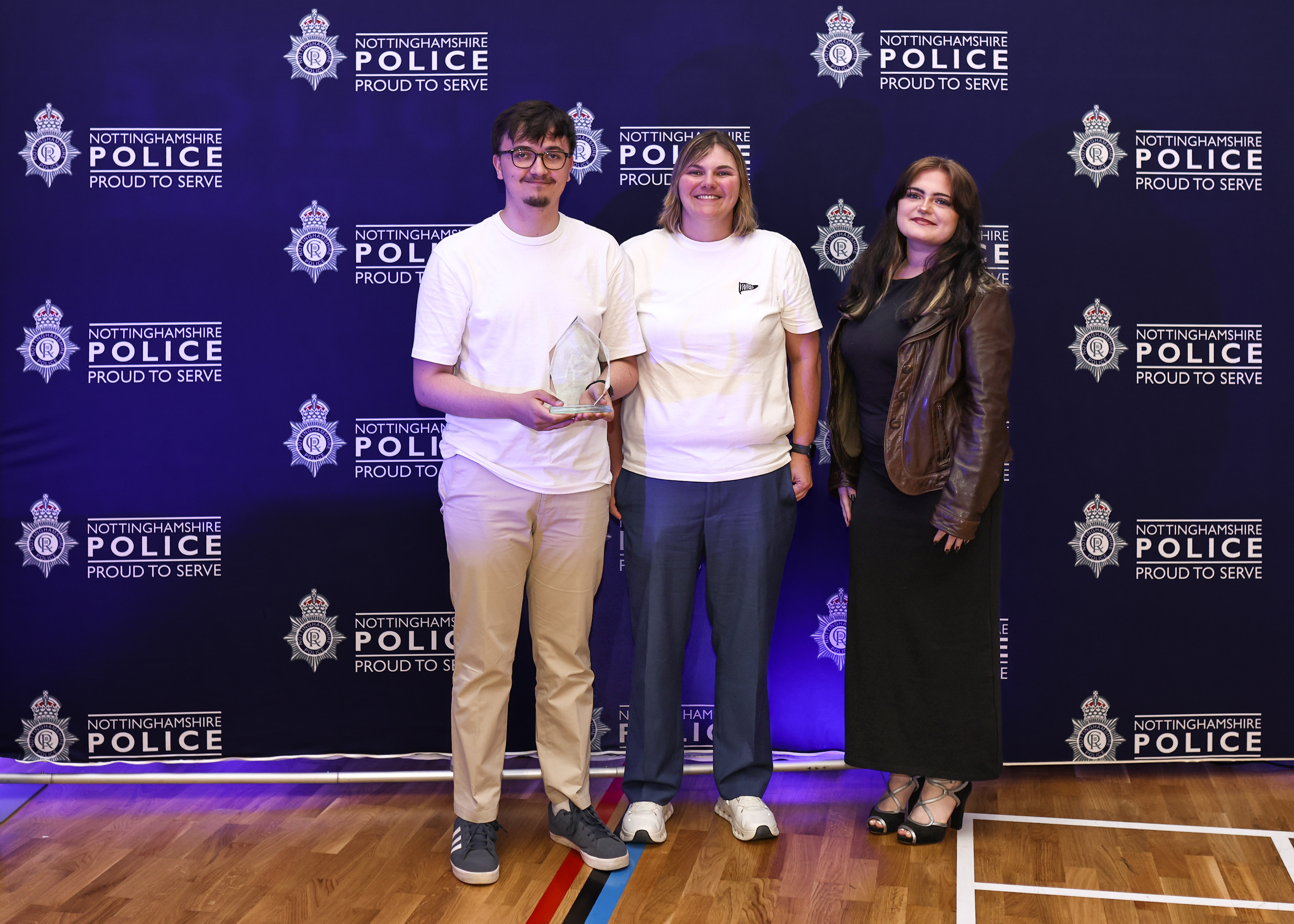 Kelese's award was collected by Gabrielle Jones, Callum Parr and Georgia Beaumont