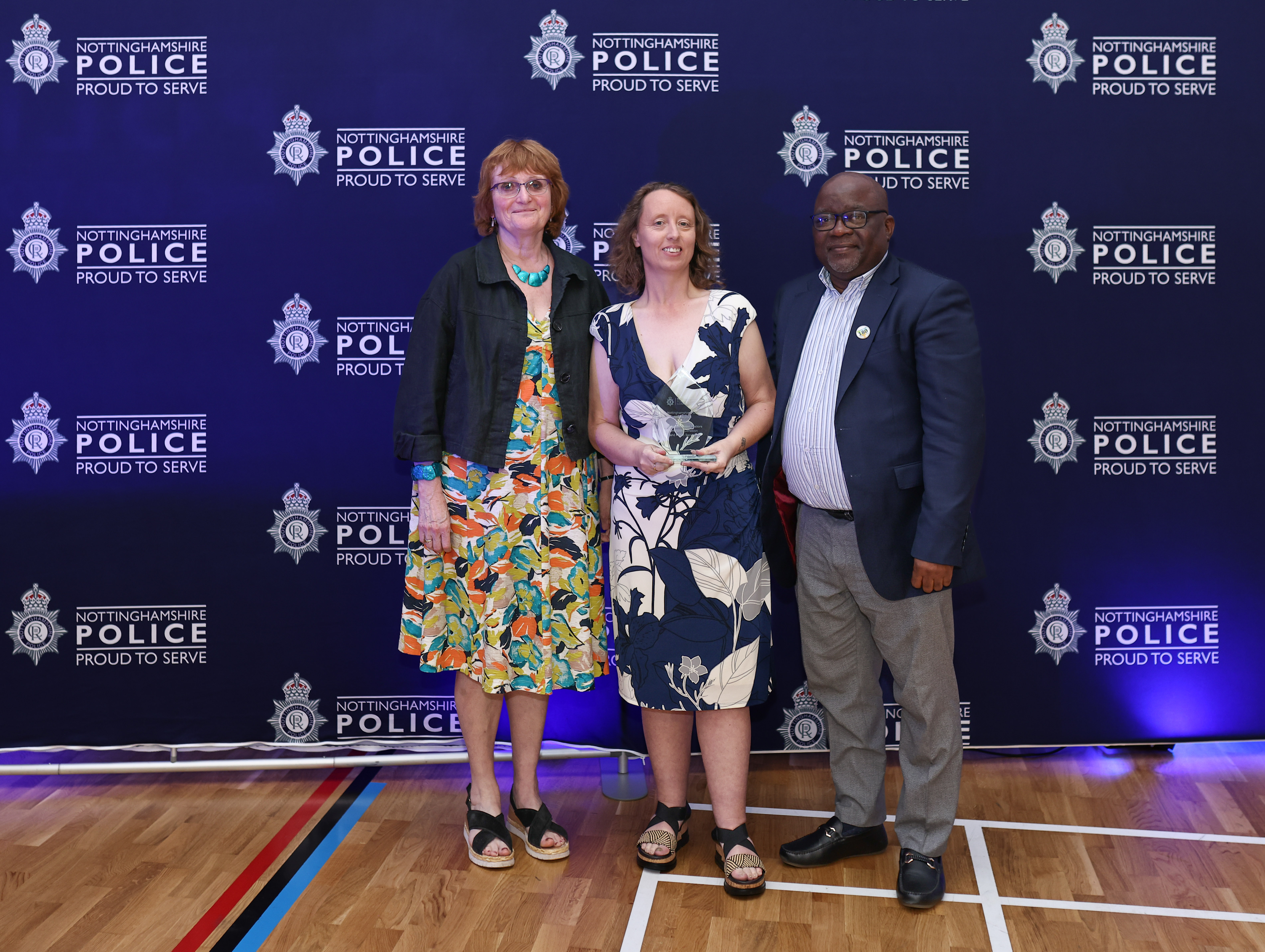 Bernadette Conway, Cate Ross-Waddell and Seyi Olamide from the Nottingham Street Pastors