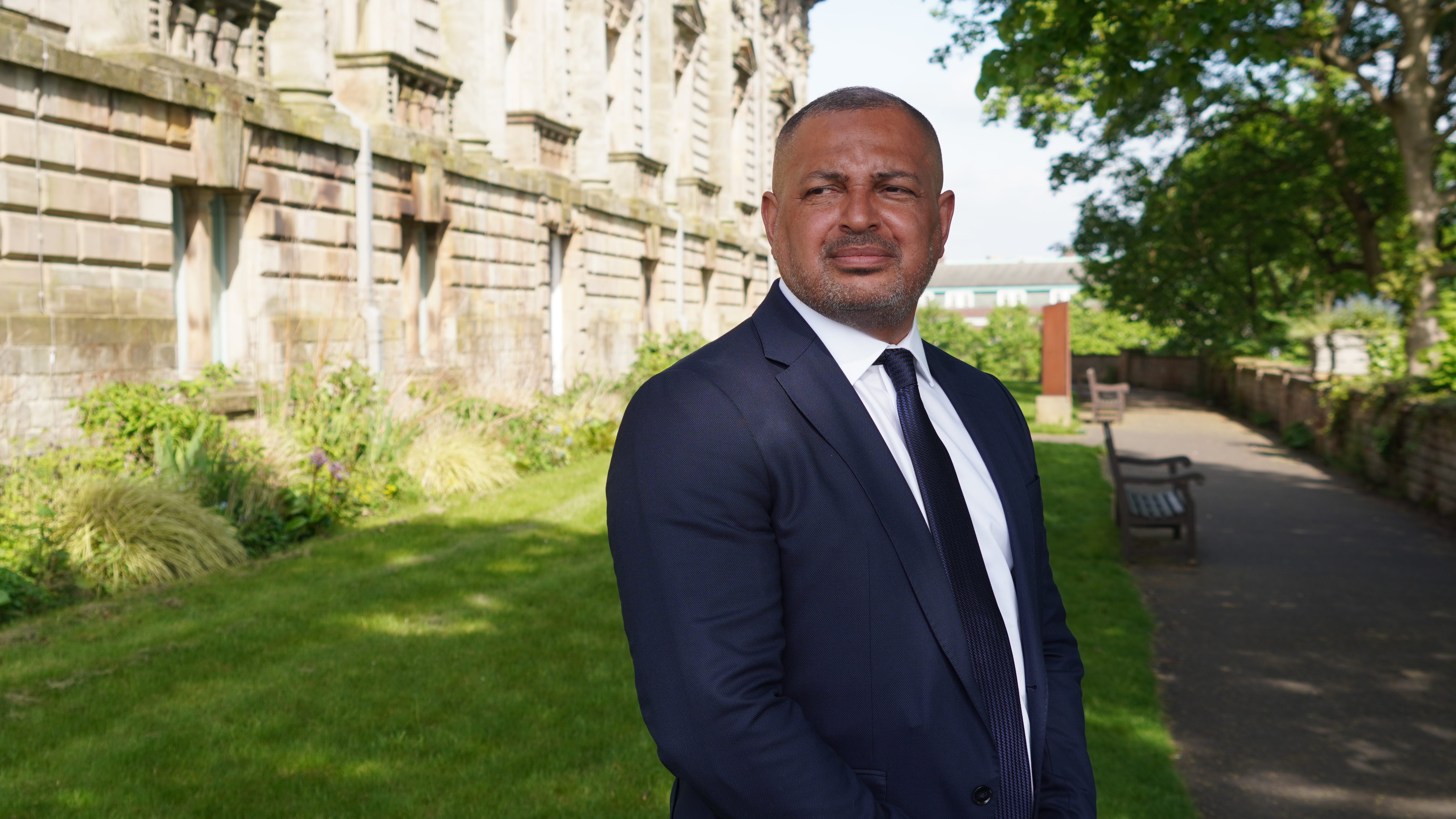 PCC Gary Godden landscape photo outside Nottingham Castle 
