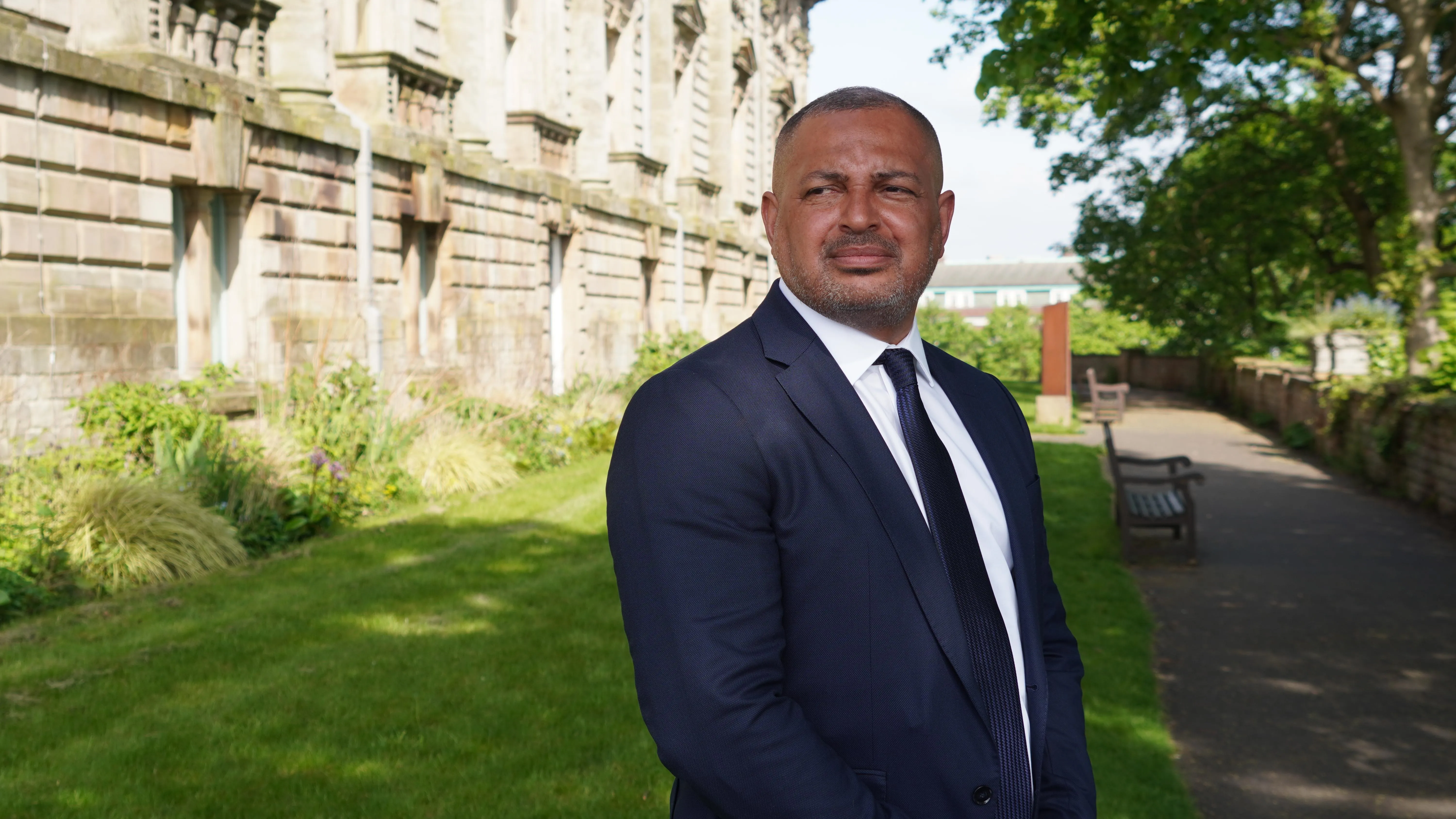 PCC Gary Godden landscape photo outside Nottingham Castle 