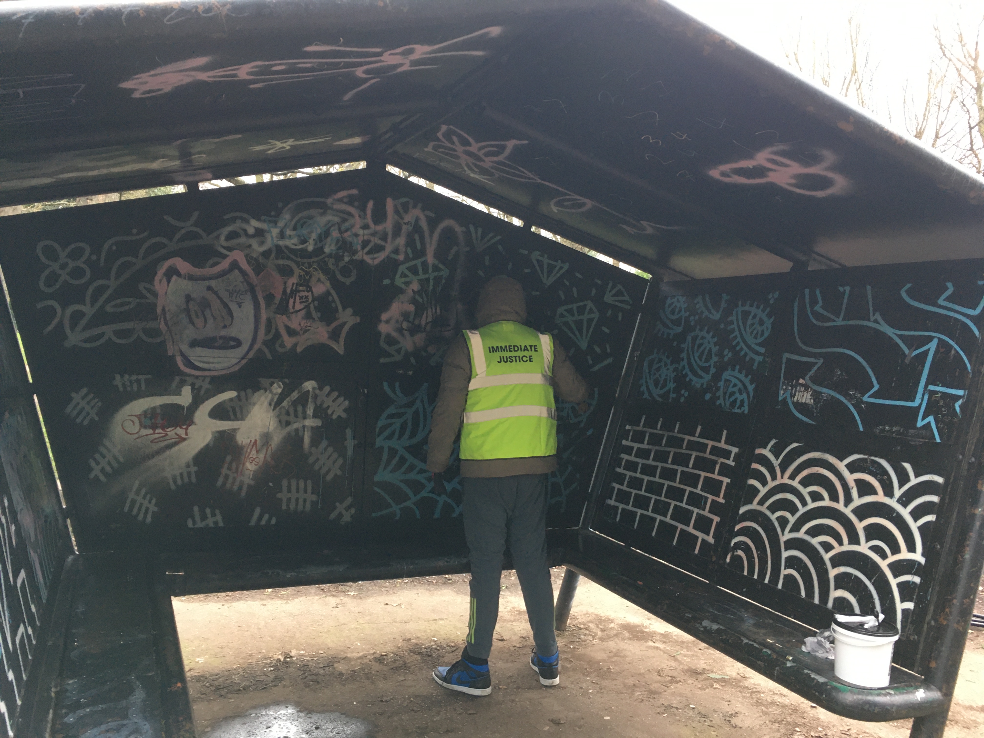 A person completing Immediate Justice 