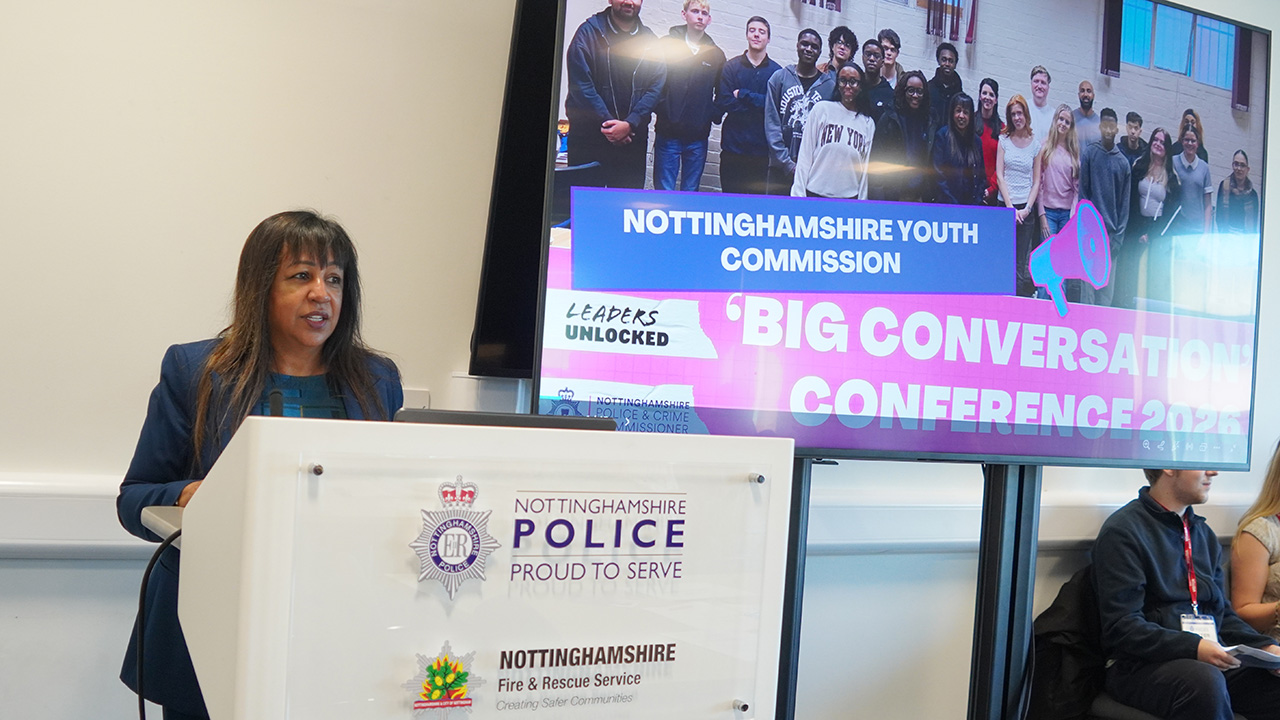 Deputy PCC Angela Kandola at the Youth Commission Big Conversation