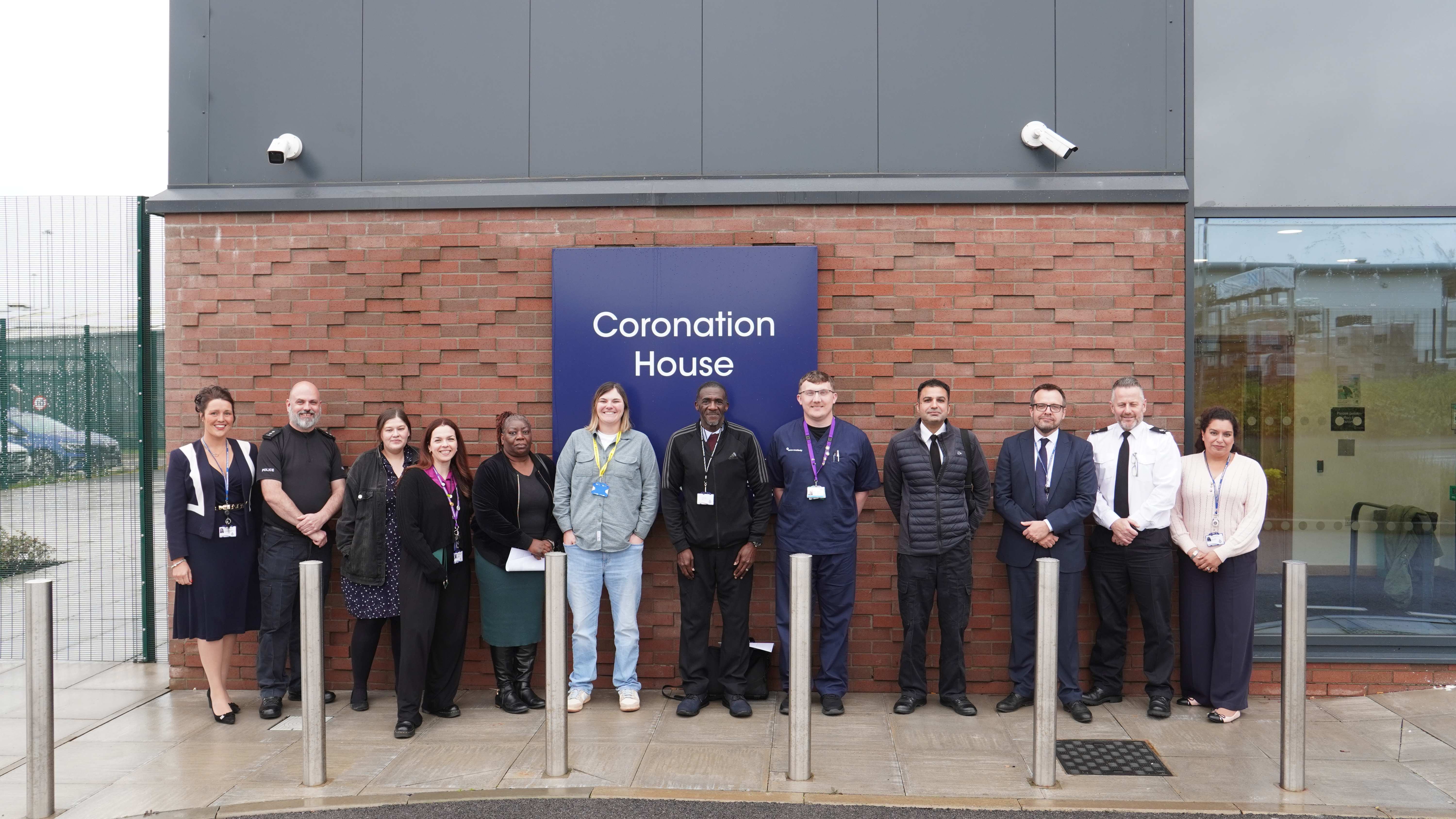 members of the panel outside Coronation House