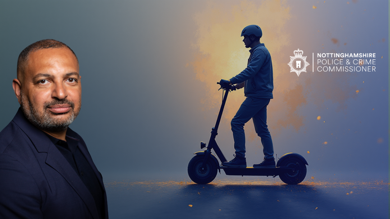 Generic image of PCC Gary Godden and an ebike