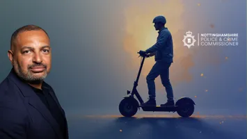 Generic image of PCC Gary Godden and an ebike