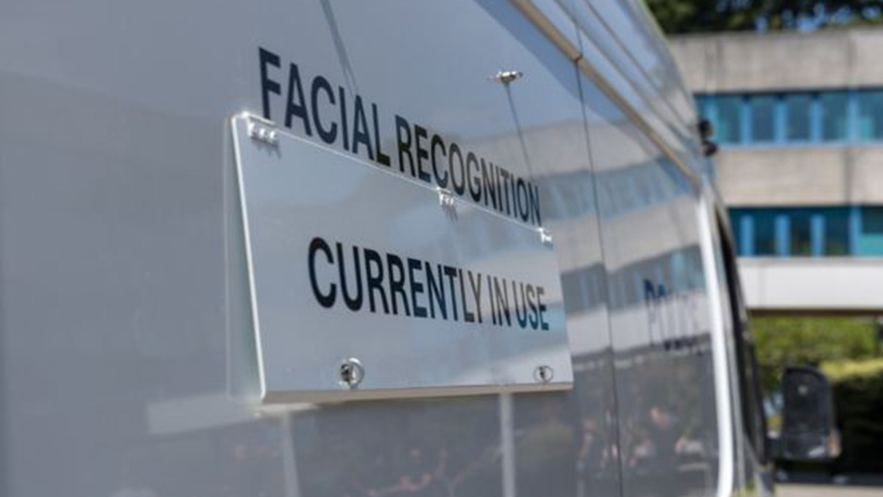 The side of Nottinghamshire Police's Facial Recognition van