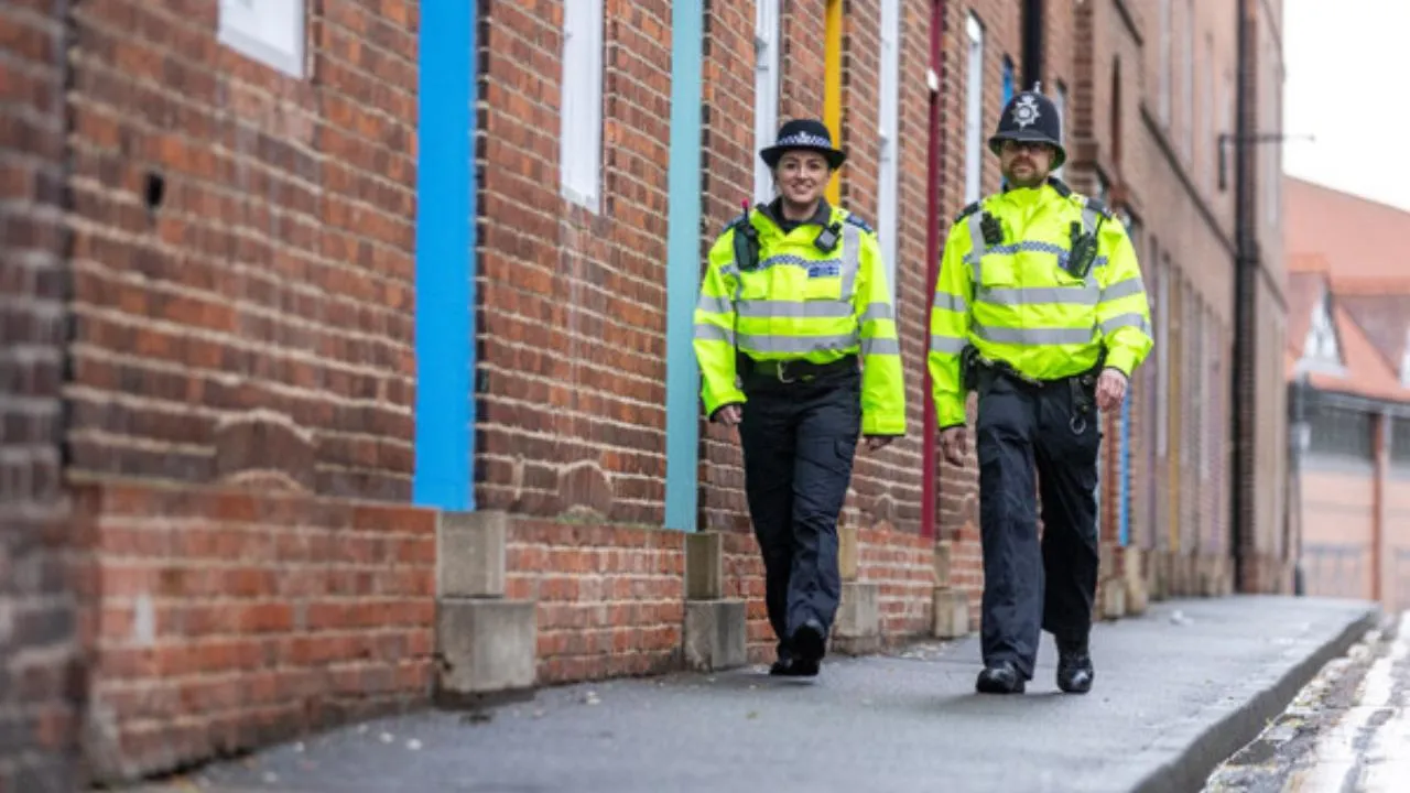 Officers patrolling