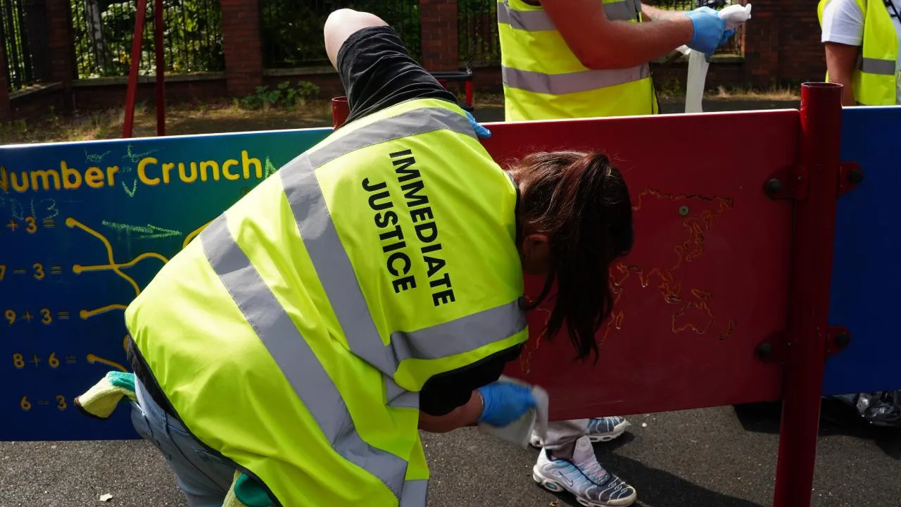 Woman completing Immediate Justice