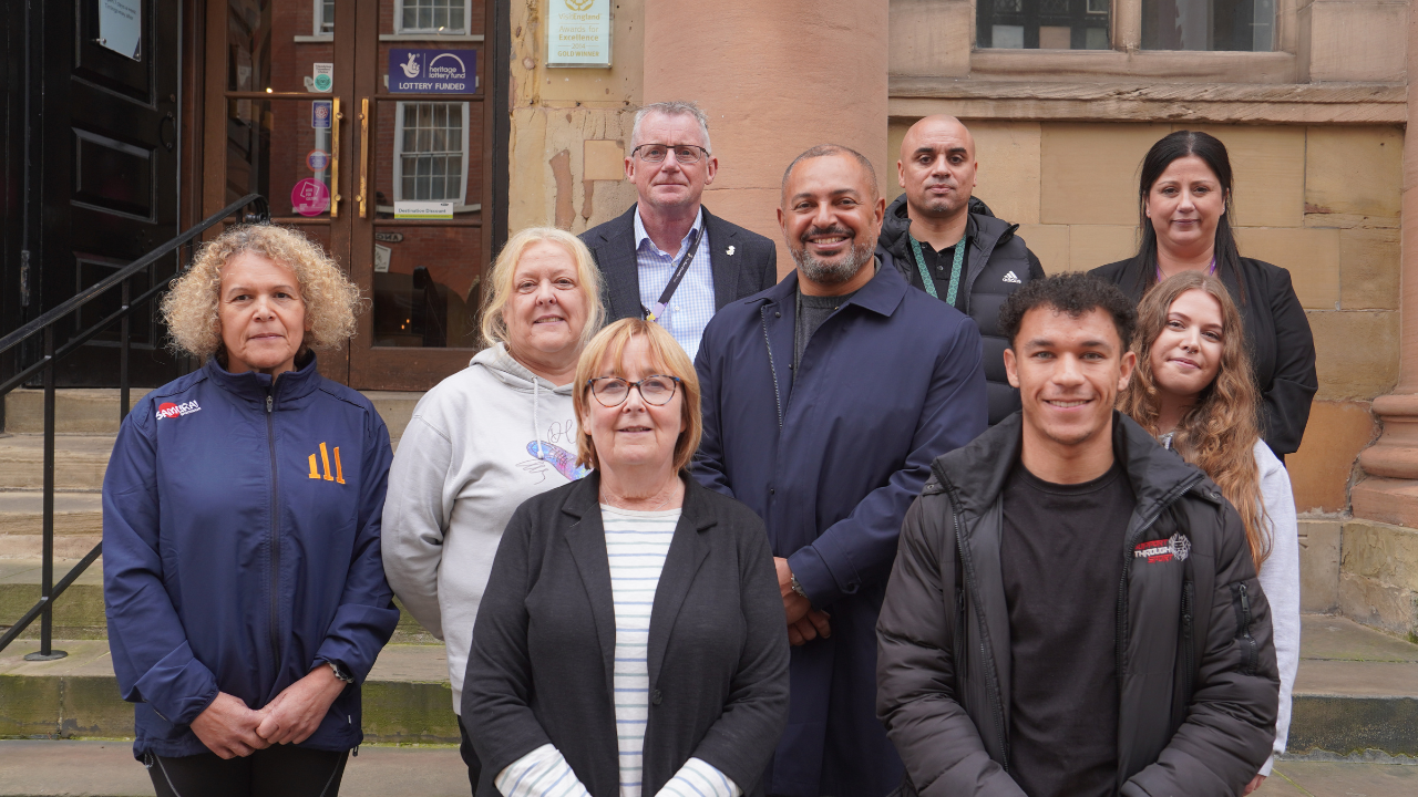 Group photo outside NJM