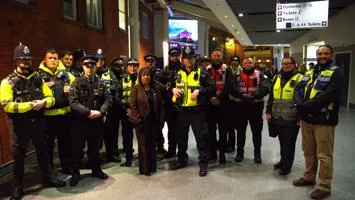 Officers come together for high-visibility patrols
