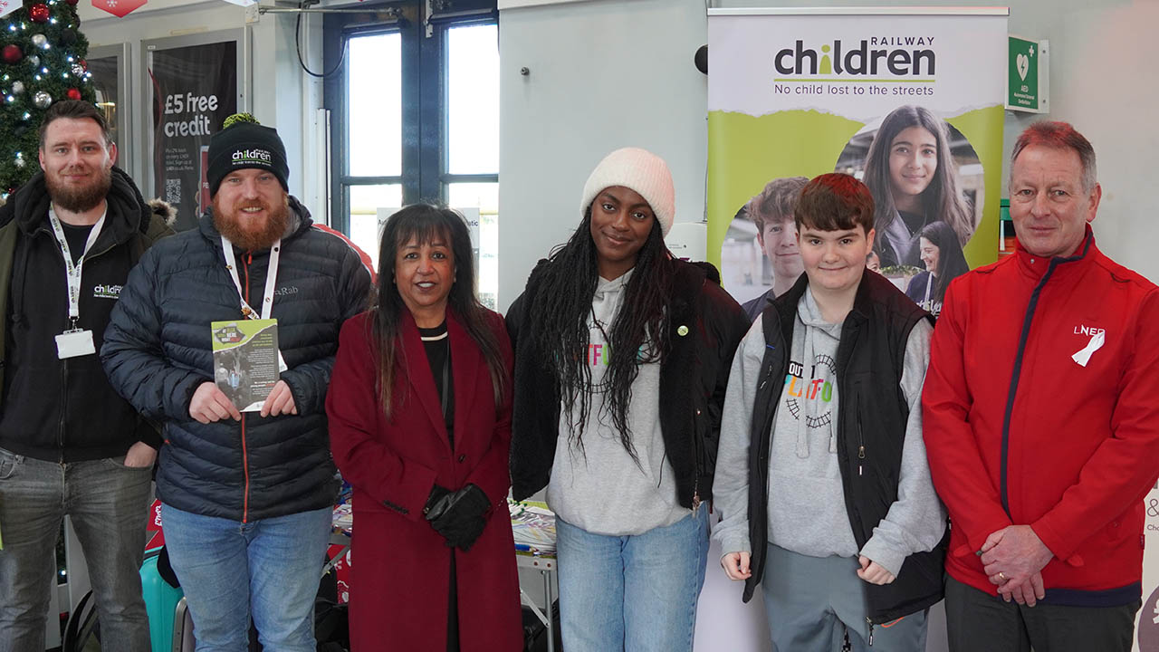 Partners came together at Newark Northgate train station recently