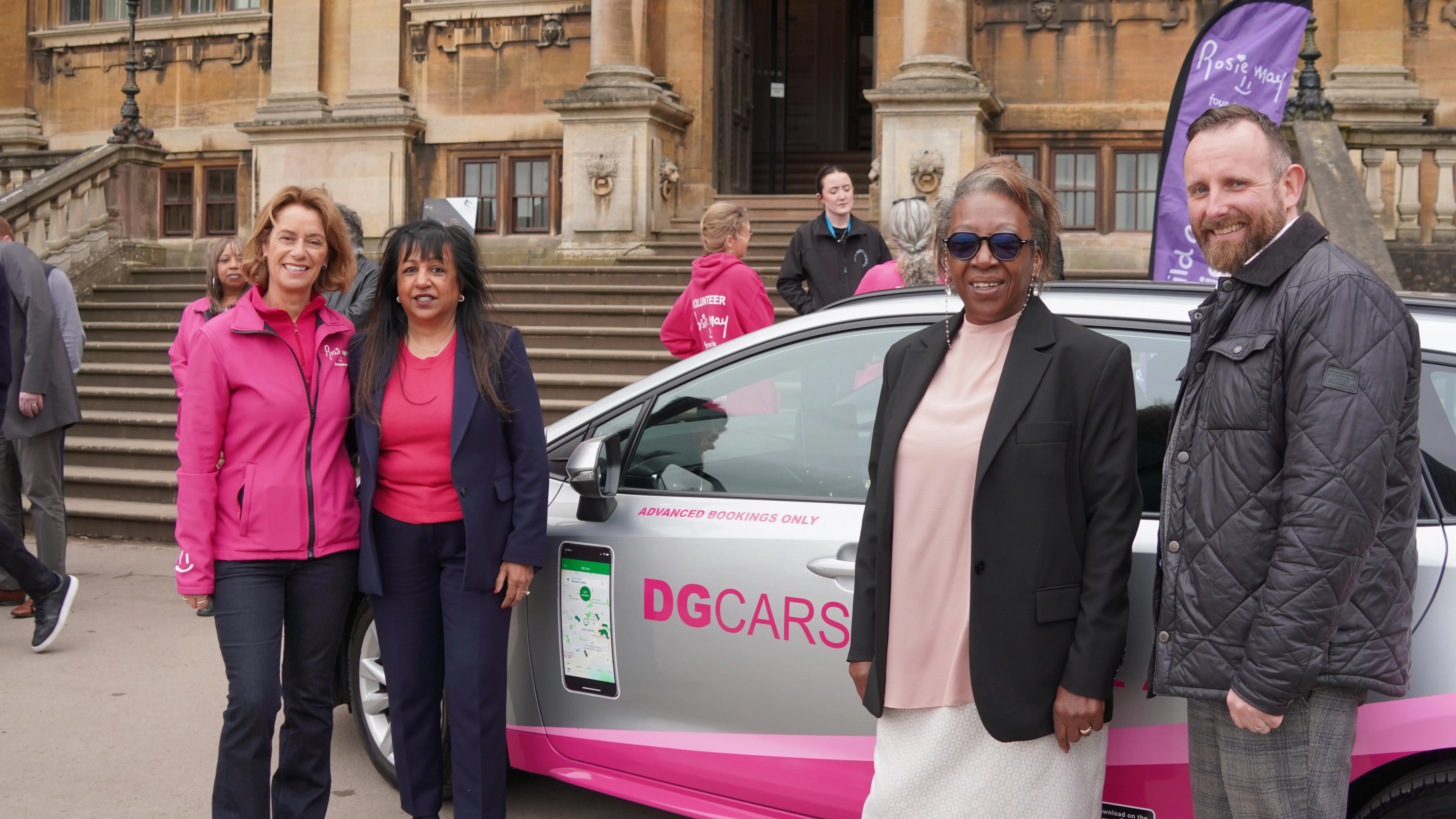 Deputy PCC Angela Kandola alongside partners at the Think Pink launch at Wollaton Hall