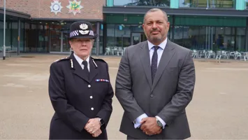 Chief Constable Kate Meynell and PCC Gary Godden