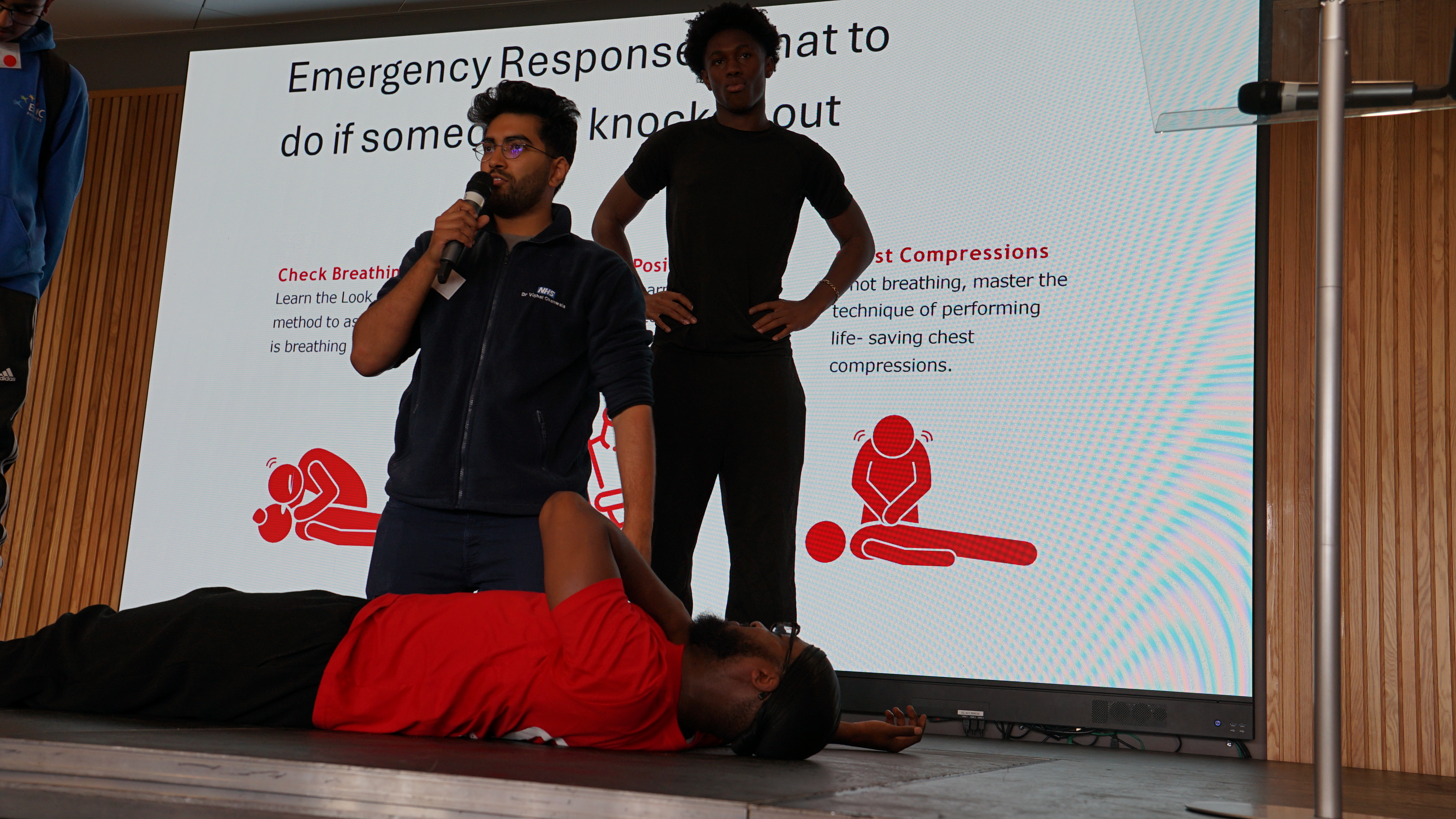 a first aid demonstration