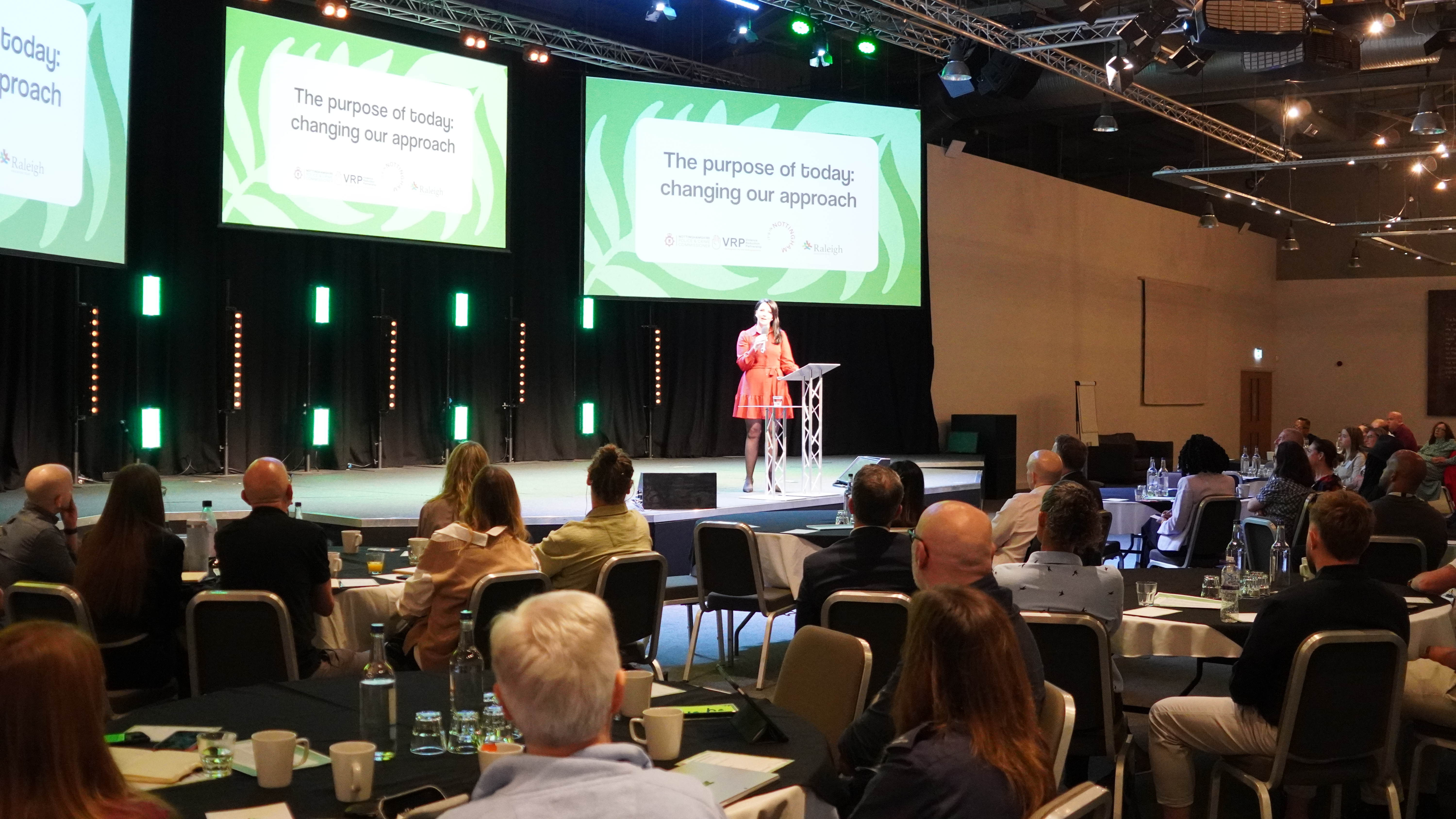 Head of the VRP Natalie Baker-Napier speaks at the conference.