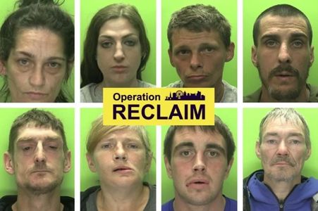 A gallery of retail offenders arrested as part of Operation Reclaim.