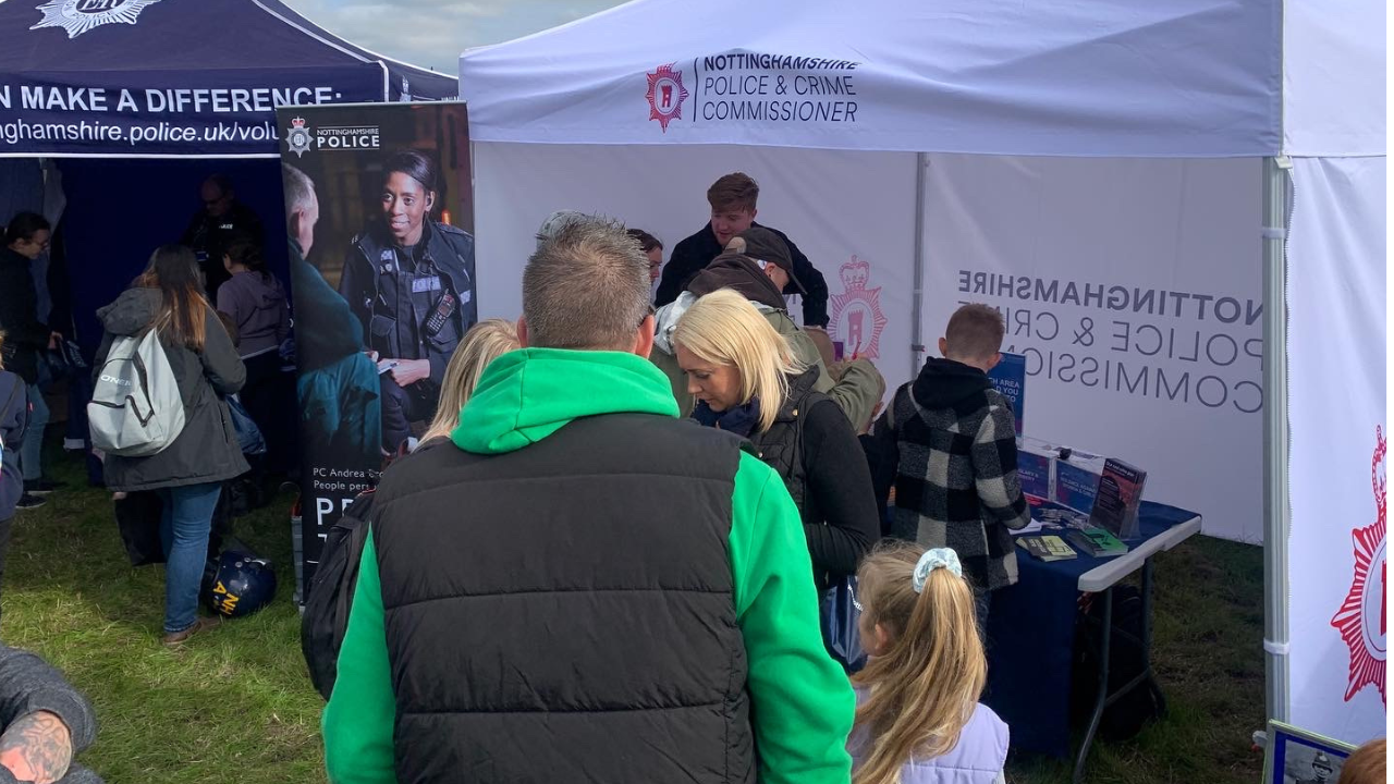 The OPCC engagement team at the Southwell Ploughing Match