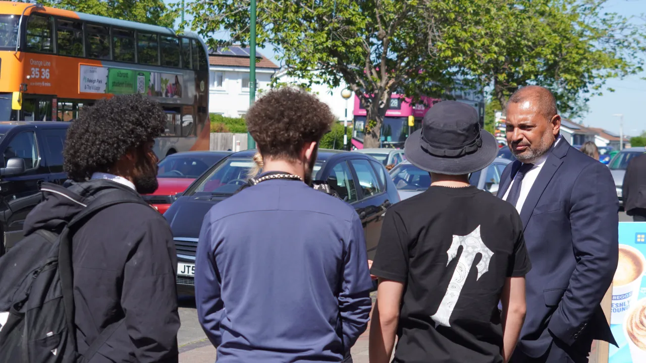 PCC Gary Godden speaks to young people